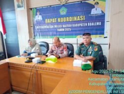 Letda Inf Irwansyah Mewakili Dandim 1316/Boalemo Hadiri Rapat Koordinasi Pengendalian Inflasi Daerah
