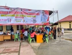 TNI dan POLRI Gelar Senam Olahraga dan Pemeriksaan Kesehatan Gratis di Wonosari