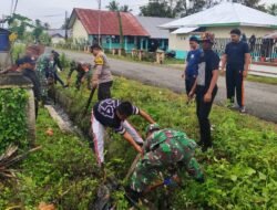 Koramil 1316-02/Paguyaman Gelar Karya Bakti Massal Menyambut HUT RI ke-80