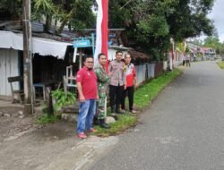 Babinsa Korem 012/TU Ajak Masyarakat Wujudkan Lingkungan Bernuansa Merah Putih