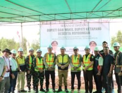 Dandim 1203/Ketapang Hadiri Launching Pekerjaan Pembangunan Ruas Jalan Pelang – Sungai Kepuluk Kabupaten Ketapang
