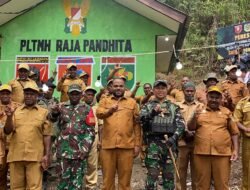Wakil Bupati Lanny Jaya Resmikan PLTMH Raja Pandhita, Karya Satgas Yonif 614/RJP