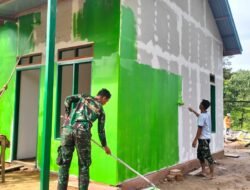 TMMD Ke-125 Kodim 0909/Kutai Timur: MCK dan Cat Dinding, Transformasi Total Hunian Rahman Jadi Lebih Layak