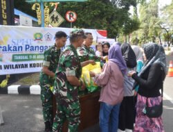 Masyarakat Merasakan Manfaat Program Gerakan Pangan Murah yang Dilaksanakan Kodim 1003/HSS