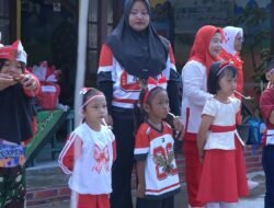 Anak-anak TK Kartika V-24 Kodim 1001/HSU-Balangan Semarakkan HUT ke-80 Kemerdekaan RI