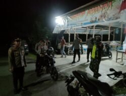 Babinsa Posramil 05/Pante Ceureumen Bersama Polsek Laksanakan Patroli Gabungan Menjelang HUT RI ke – 80
