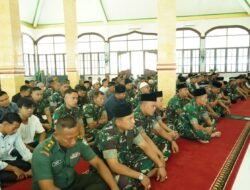 Prajurit dan Keluarga Besar Korem 012/TU Panjatkan Doa Syukur untuk NKRI
