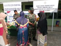 35 Karung Beras SPHP Habis Terjual, Warga Alalak Antusias Sambut GPM Koramil 1005-07/Alalak