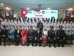 Dandim 1005/Barito Kuala Hadiri Pengukuhan Paskibraka, Ingatkan Nilai Disiplin dan Gotong Royong
