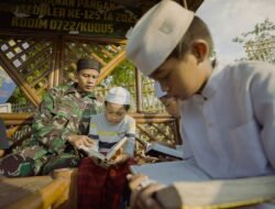 Lebih dari Infrastruktur: Satgas TMMD Kudus Ajarkan Nilai Agama Lewat Mengaji