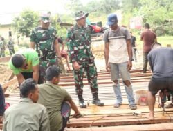 Kodim 0909/Kutai Timur Sukses Bangun Jembatan TMMD 125 untuk Suka Rahmat