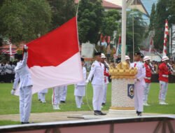 Upacara Peringatan Detik-Detik Proklamasi Kemerdekaan RI ke-80 di Kabupaten HSS Berlangsung Khidmat