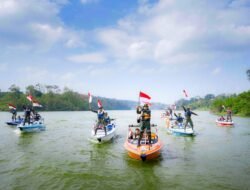 TMMD Kudus Gelar Pengibaran Bendera di Bendungan Logung, Wujud Nyata Bakti TNI