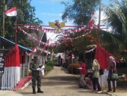 Masyarakat Desa Mantimin Berpartisipasi dalam Lomba Kebersihan dan Gapura HUT RI ke-80