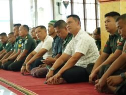 Kasdam IM Disambut Hangat oleh Danrem 012/TU dan Ketua Persit dalam Rangka Persiapan Penutupan TMMD