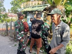 Koramil Alalak dan Warga Berangas Timur: Gotong Royong Eratkan Kebersamaan