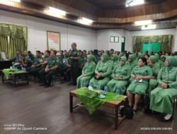 Kodim 0909/Kutai Timur Gelar Penyuluhan Hukum untuk Personel dan Keluarga