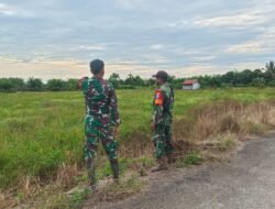 Babinsa Koramil 08/Pulau Maya Karimata Himbau Masyarakat Untuk Tidak Membakar Hutan dan Lahan
