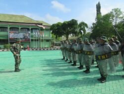 Kodim 1010/Tapin Gelar Latihan Pasukan Huru Hara, Siap Jaga Kondusivitas Wilayah