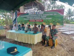 Koramil 1003-05/Sungai Raya Berkomitmen Mendukung Program Ketahanan Pangan