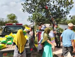 Babinsa Koramil 1010-03/Tapin Selatan Gelar Gerakan Pangan Murah, Bantu Masyarakat Dapatkan Beras Murah