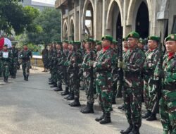 Kodim 1006/Banjar Gelar Upacara Pemakaman Militer Peltu Purn Gunawan