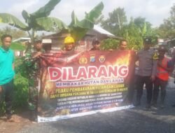 Koramil 1005-11/Tabunganen Gencar Sosialisasi Karhutla Bersama Instansi Terkait