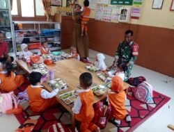 Babinsa Dampingi Program Makan Siang Bergizi Gratis, Pastikan Keamanan dan Kualitas Makanan