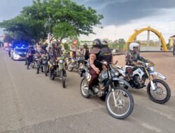Polres Tapin dan Kodim 1010/Tapin Gelar Patroli Skala Besar, Jaga Kamtibmas Tetap Aman