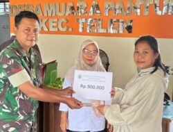 Babinsa Muara Pantun Dampingi Penyerahan BLT, Wujud Perhatian Pemerintah