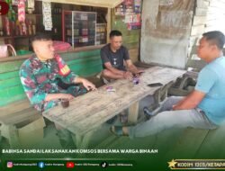 Babinsa Sandai Laksanakan Komsos Bersama Warga Binaan