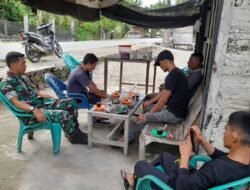 Babinsa Koramil 06/Teunom Jalin Silaturahmi dan Ingatkan Pentingnya Kesehatan di Tengah Perubahan Cuaca