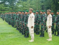 Letkol Cpl Ronald Hasidungan Silaban Pimpin Upacara Bendera di Korem 012/TU