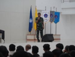 Danrem 012/TU Berikan Kuliah Umum di Universitas Teuku Umar tentang Bela Negara