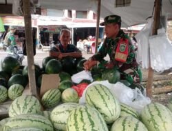 Babinsa Koramil 07/Johan Pahlawan Laksanakan Komsos di Desa Binaan