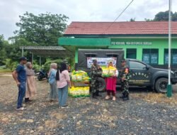 Koramil 1004-09/Sampanahan Gelar Gerakan Pangan Murah untuk Masyarakat