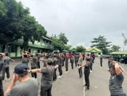 Kodim 1010/Tapin Gelar Olahraga Bersama untuk Meningkatkan Kebugaran dan Kekeluargaan