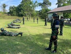 Kodim 1005/Barito Kuala Asah Kemampuan Menembak Prajurit Melalui Latihan Intensif