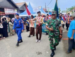Babinsa dan Polri Bersinergi Amankan MTQ ke-51 di Kabupaten Hulu Sungai Utara