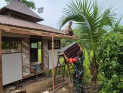Kodim 1001/HSU-BLG Renovasi Musholla dalam Rangka HUT TNI ke-80