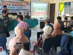 Babinsa Hadiri Sosialisasi Bahaya Narkoba di Desa Banua Lawas