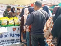 Kodim 1005/Barito Bantu Stabilkan Harga Pangan Lewat Gerakan Pangan Murah di Marabahan