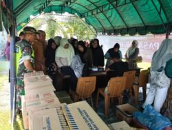 Posramil Darul Hikmah dan Diskoperindag Aceh Jaya Gelar Pasar Murah HUT TNI ke-80
