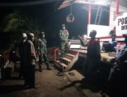 Danramil 1004-02/Pamukan Utara Kontrol Ronda Malam untuk Jaga Keamanan Wilayah