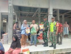 Danramil 03/Setia Bakti Pimpin Bakti Teritorial Prima HUT TNI ke-80, Gelar Pasar Murah di Lhoktimon