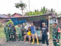 Sinergi TNI dan Linmas di Anjir Pasar: Patroli Cegah Potensi Gangguan Keamanan