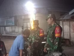 Babinsa Laksanakan Patroli Malam untuk Jaga Keamanan Wilayah