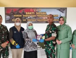 Sambut HUT ke-80 TNI, Kodim 1005/Batola Gelar Donor Darah dan Pengobatan Umum