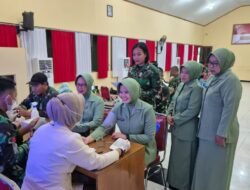 Kodim 1001/HSU-BLG Gelar Donor Darah dalam Rangka HUT TNI ke-80