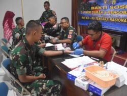 TNI Berbagi: Kodim 1003/HSS Laksanakan Donor Darah Dalam Rangka HUT Ke-80 TNI
